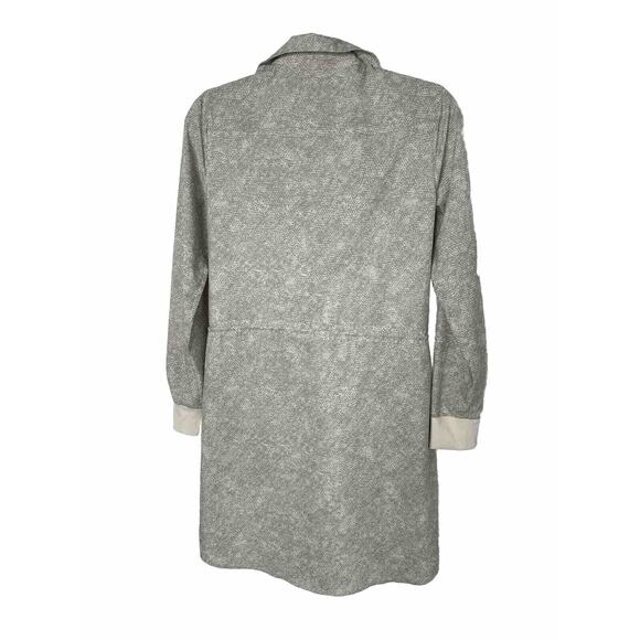 ATHLETA Dress Womens Size Small S Zuma Shirtdress V-Neck Tan Drawstring Stretch - Picture 3 of 7